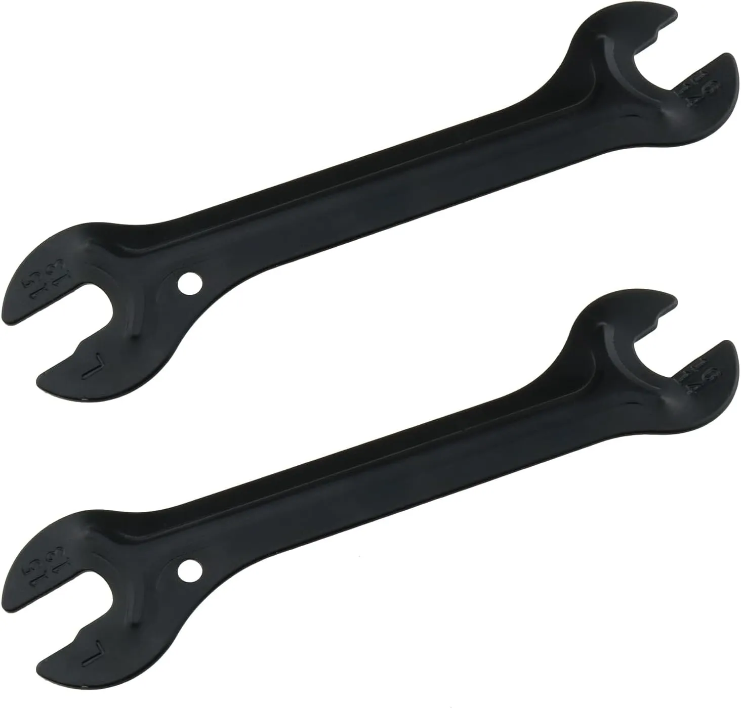 2PCS Black Bike Pedal Remove Wrench Wheel Hub Wrench Bicycle Cycling Pedal Hubs Spanner Repair Tool for Mountain Bike and Folding Bicycle