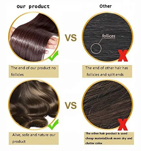 Benehair Clip in Hair Extensions 8PCS 26inch Long Straight Synthetic Hairpieces Dark Red Hair Extensions Double Weft Hairpieces for Women Full Head Cosplay Party Wedding Hairpiece