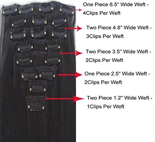 Benehair Clip in Hair Extensions 8PCS 26inch Long Straight Synthetic Hairpieces Dark Red Hair Extensions Double Weft Hairpieces for Women Full Head Cosplay Party Wedding Hairpiece