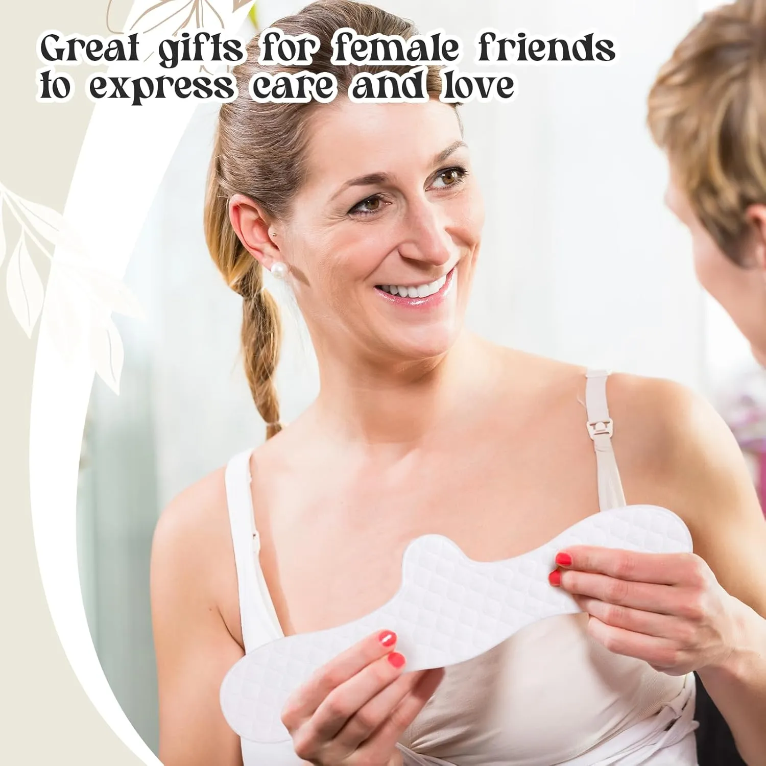 Boyiee 9 Pcs Cotton Bra Liners 3 Layer Reusable Washable Under Breast Sweat Absorber Pads for Woman, 2 Size