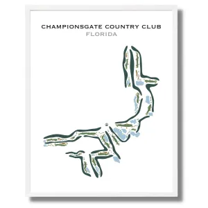 ChampionsGate Country Club, Florida - Printed Golf Course