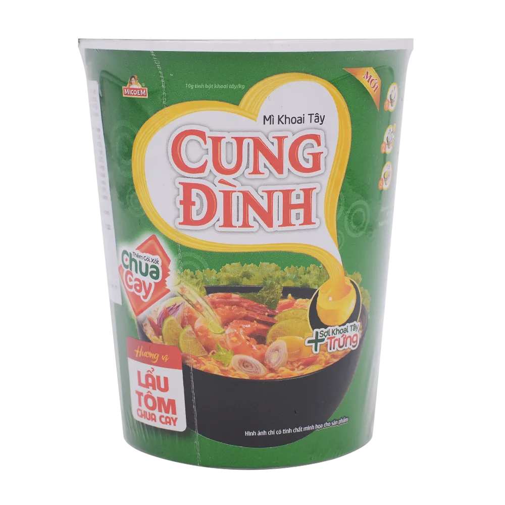 Cung Dinh Hot & Sour Prawn Hot Pot Cup 65g