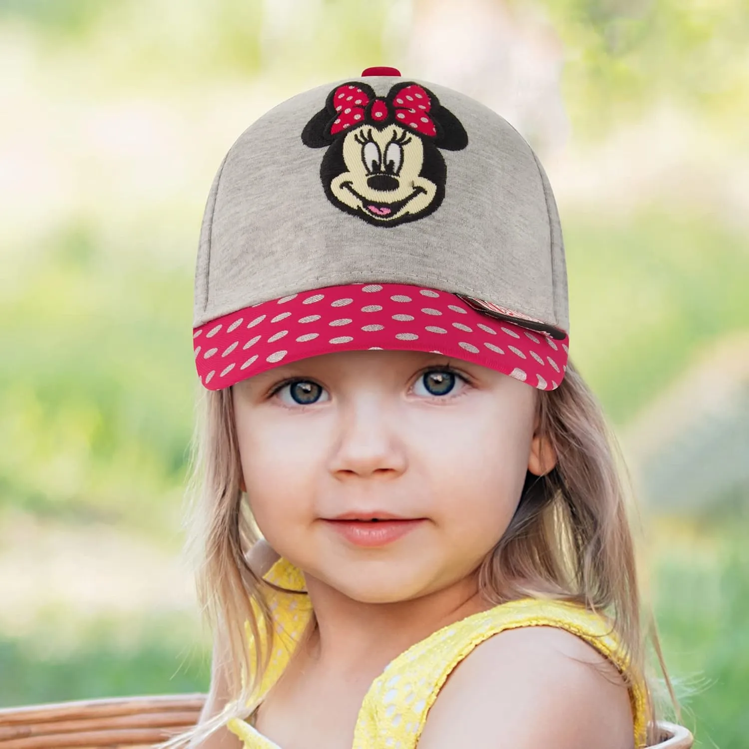 Disney Baseball Cap, Minnie Mouse Adjustable Toddler 2-4 Or Girl Hats for Kids Ages 4-7