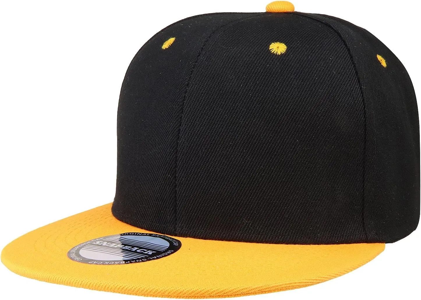 Falari Wholesale 12 Pack Snapback Hat Cap Hip Hop Style Flat Bill Blank Solid Color Adjustable Size