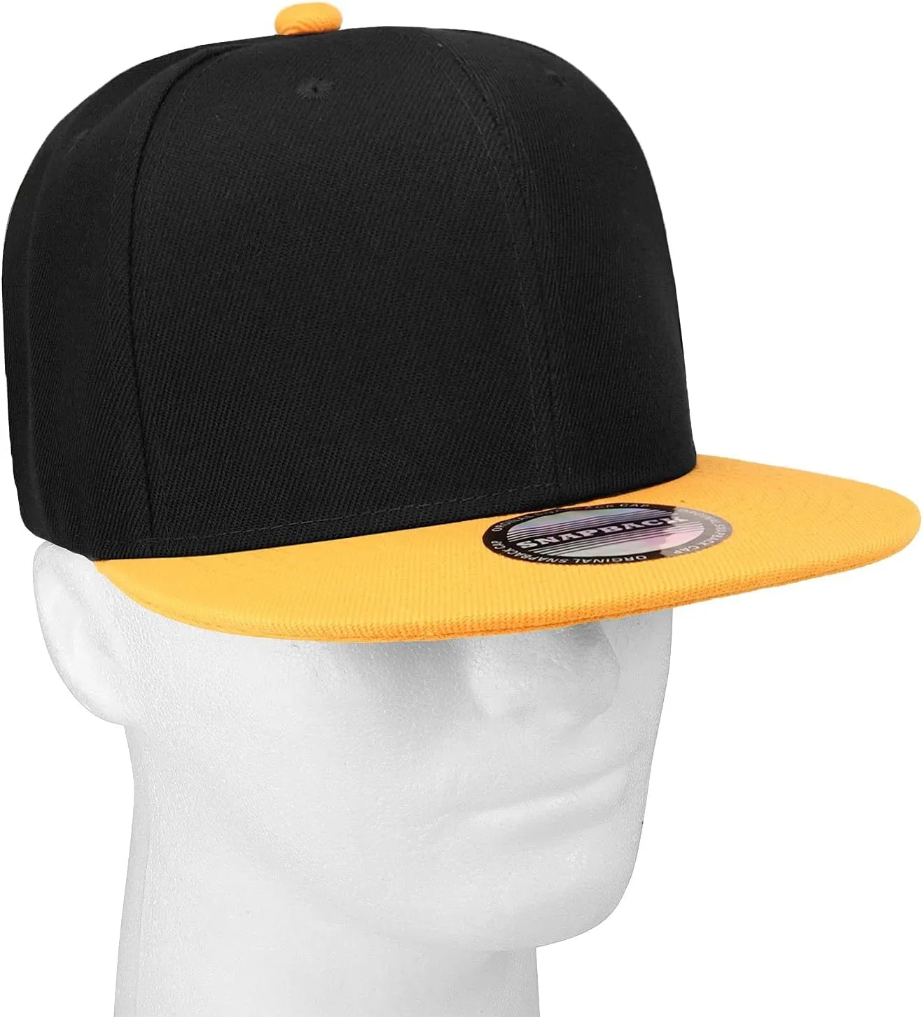 Falari Wholesale 12 Pack Snapback Hat Cap Hip Hop Style Flat Bill Blank Solid Color Adjustable Size