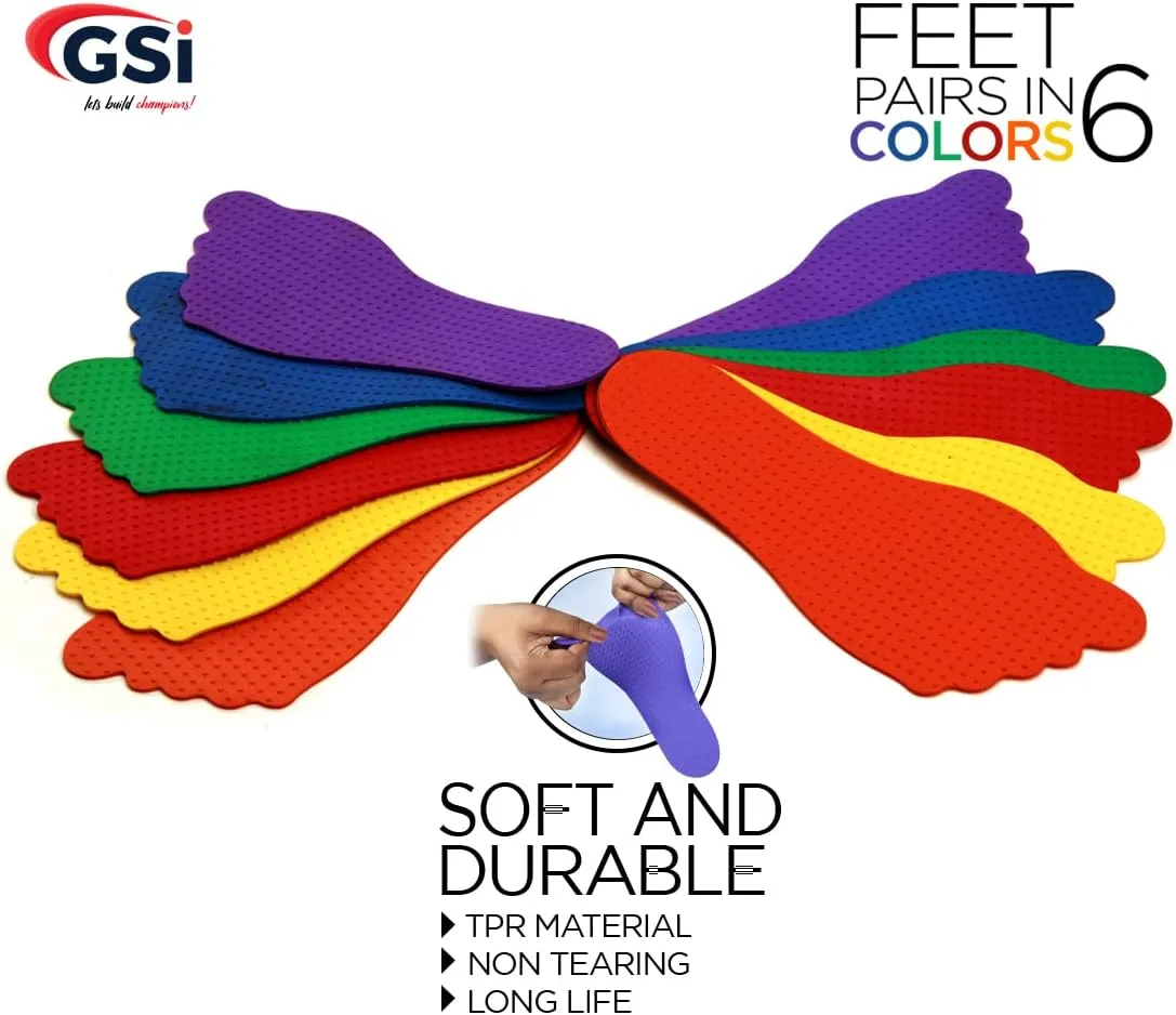 GSi Spot Markers Non-Toxic Non-Slip for Kids Education and Preschool Classroom Kindergarten Learning Activity with Hand feet and Arrow Markers