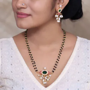 KH101635 - Double layer Necklace Earrings set