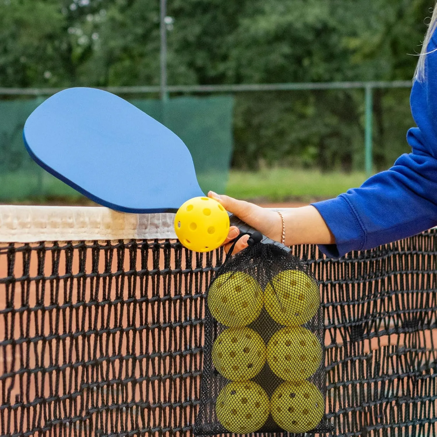 Magicorange Pickleball Balls, 40 Holes Outdoor Pickleballs, High Elasticity & Durable Pickle Balls for All Style Pickleball Paddles