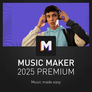 MAGIX Music Maker 2025 Premium  MUSIC MADE EASY | Music Production Software | Audio Program | Windows 10/11 | 1 PC perpetual license for 2 devices in practical shipping pack