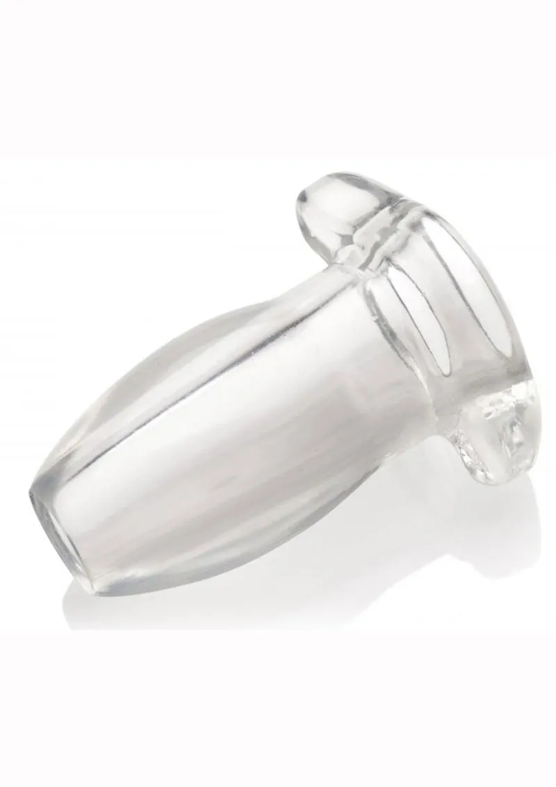 Master Series Peephole Clear Hollow Anal Plug