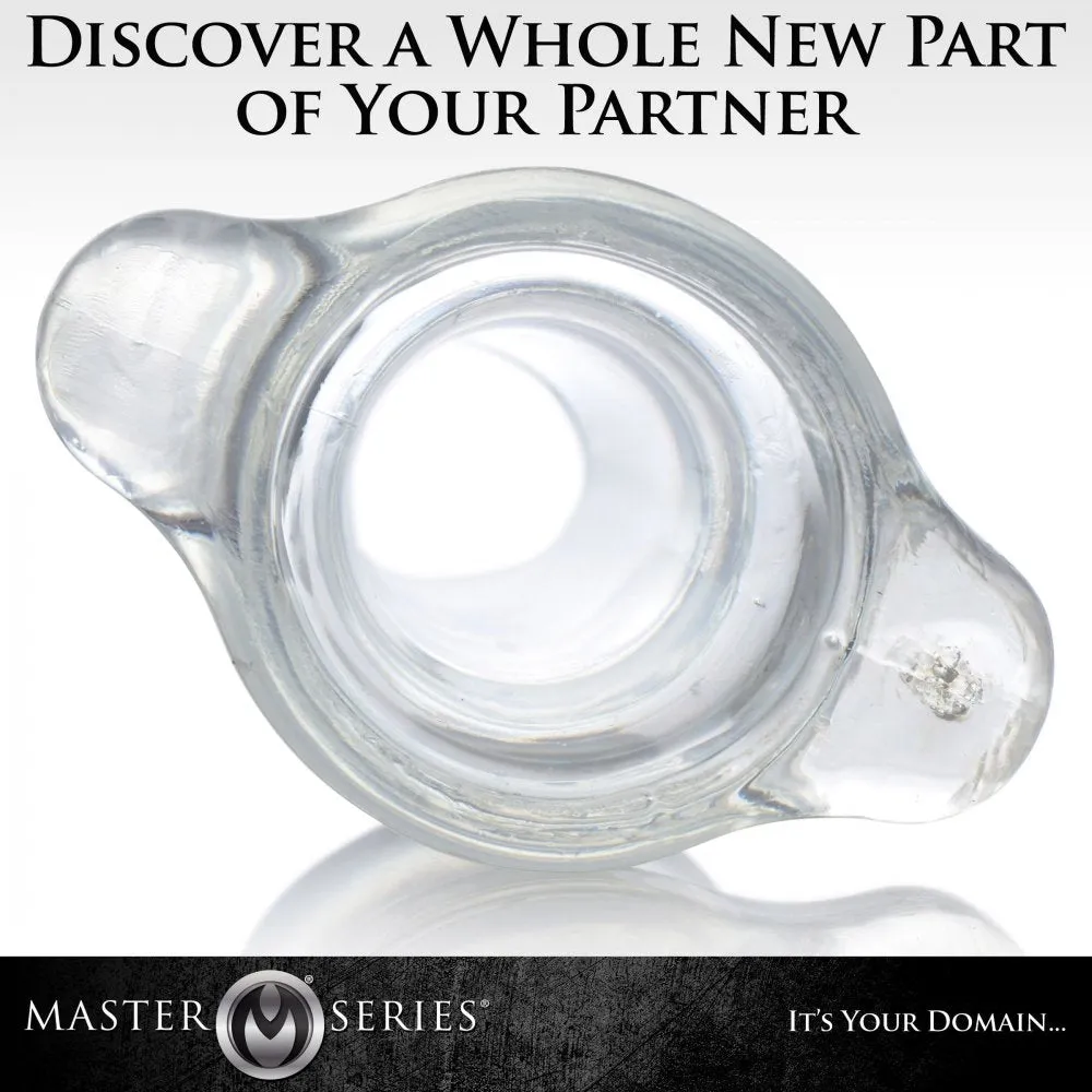 Master Series Peephole Clear Hollow Anal Plug