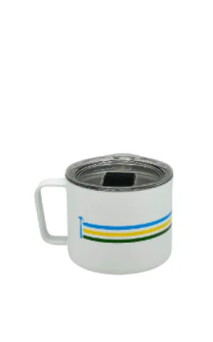 Miir 8oz Camp Mug- Rwanda Flag with blue Hammer Logo