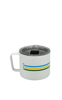 Miir 8oz Camp Mug- Rwanda Flag with blue Hammer Logo