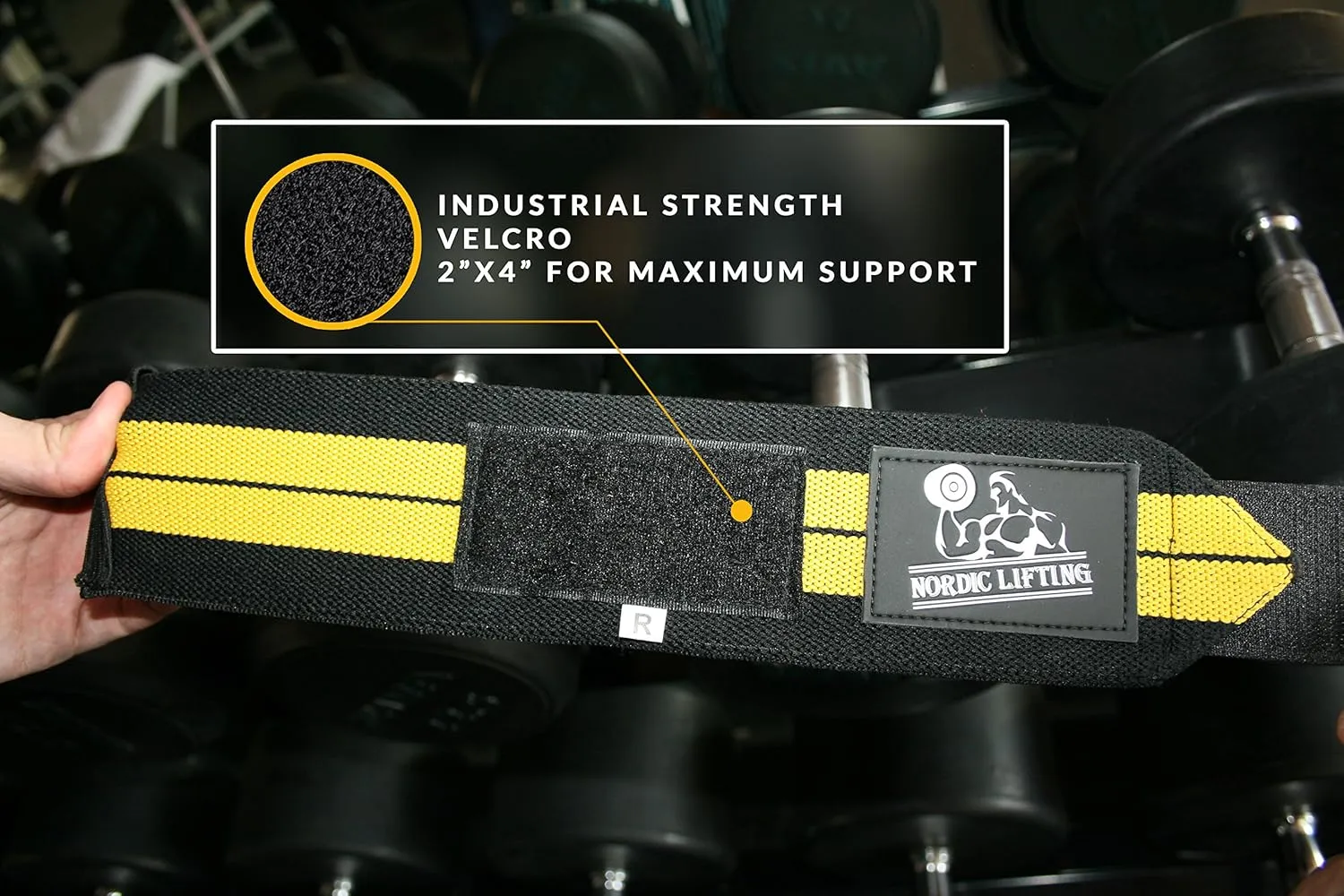 Nordic Lifting Wrist Wraps (2 Pairs/4 Wraps) 14" for Weightlifting | Cross Training | Powerlifting - for Women & Men - Improve Hand Strength & Support During Weight Lifting 1 Year Warranty