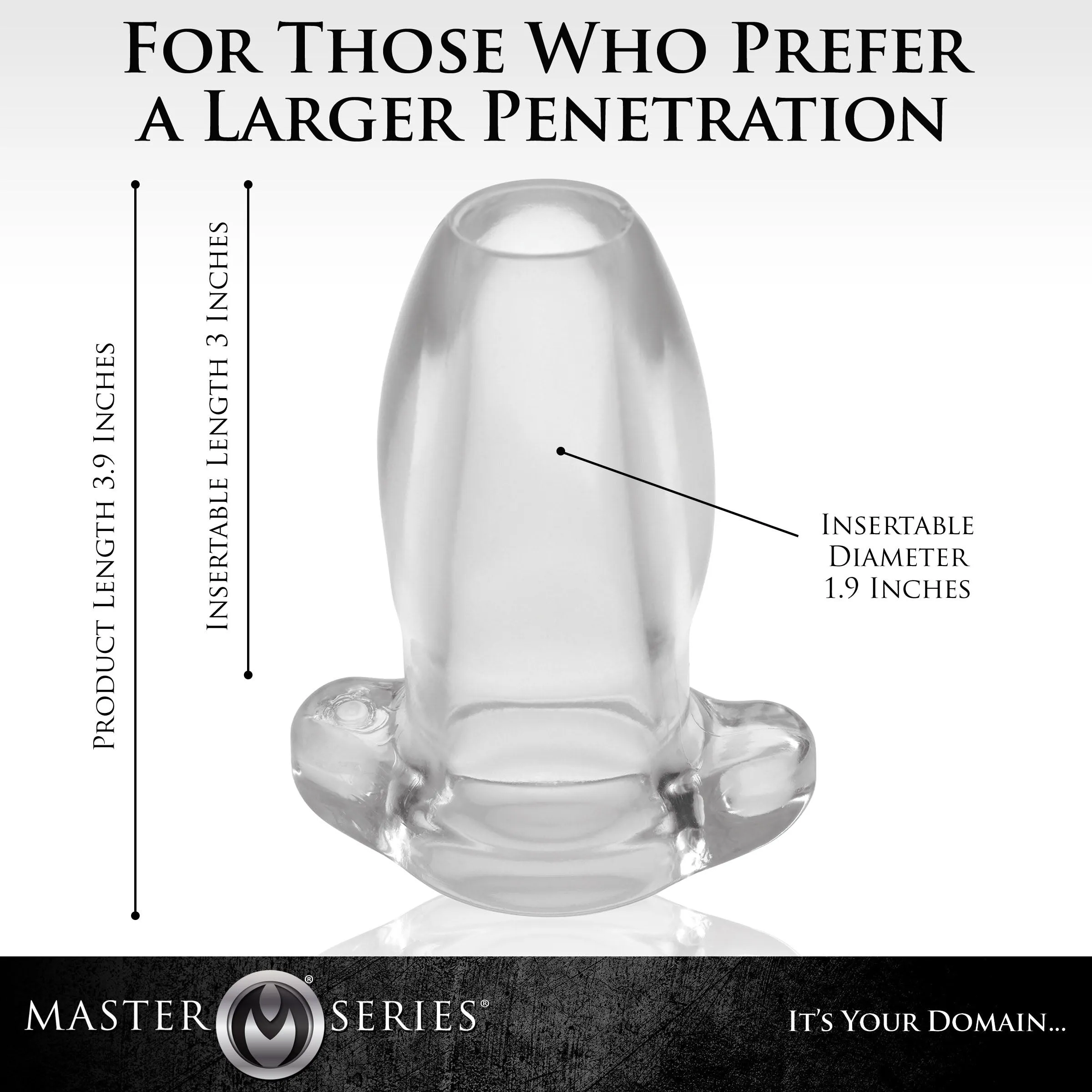 PeepHole Clear Hollow Anal Plug