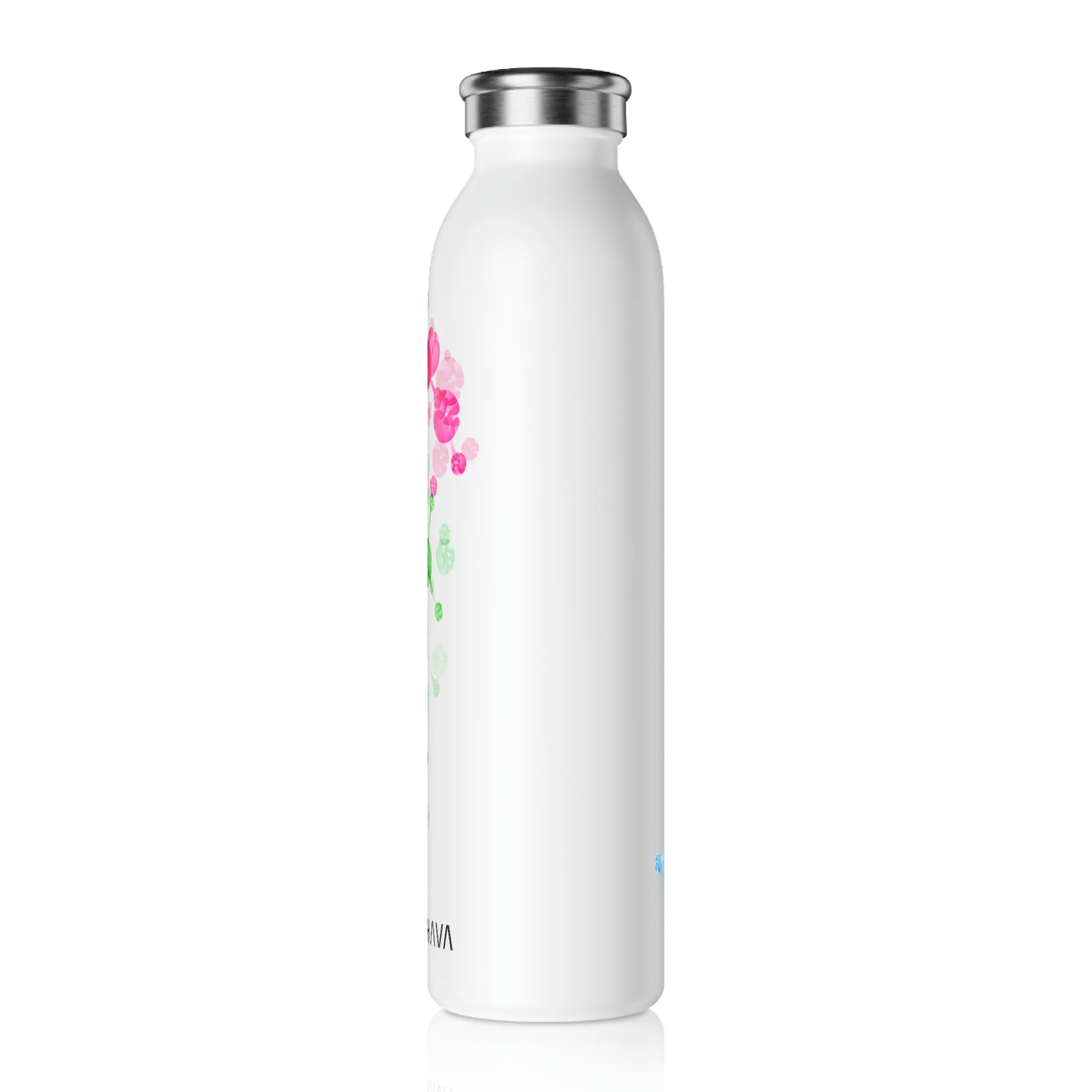 Polysexual Flag 2023 Pride, Slim Water Bottle D.C. Pride - My Rainbow is In My DNA