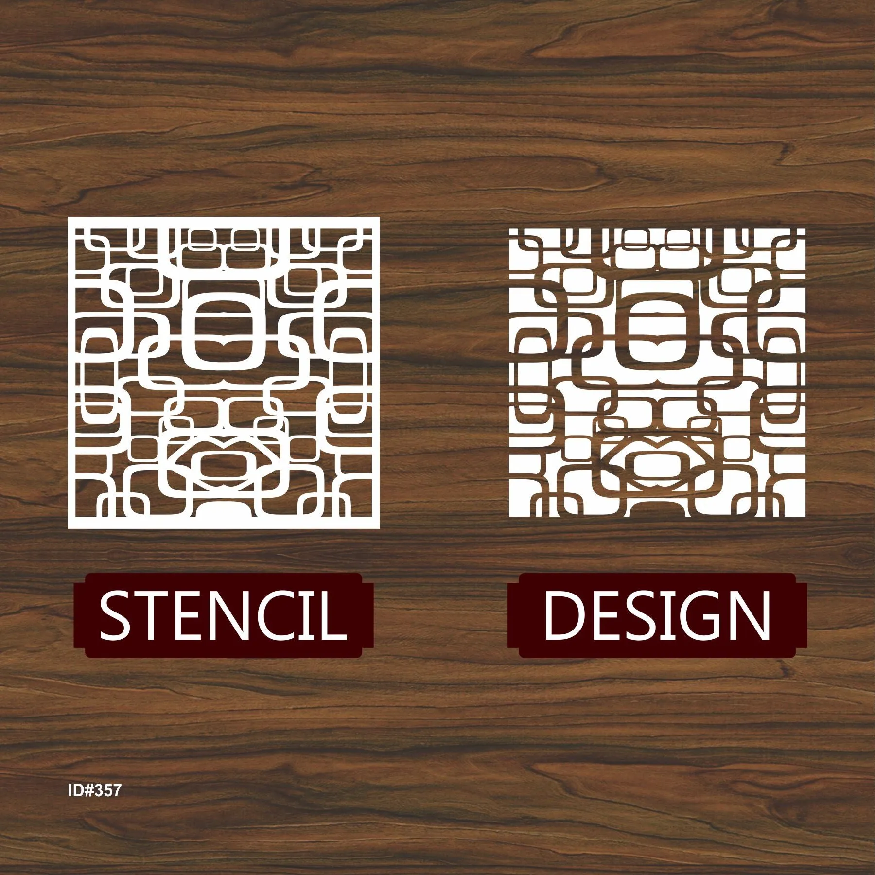 Retri Shape Pattren Reusable Stencil For Canvas And Wall Painting. ID #357