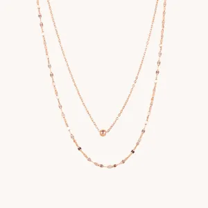 Rose Gold Double Layer Chain