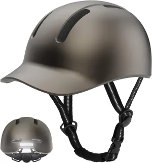 Shinmax Adult Bike Helmet for Men & Women - Lightweight Adjustable Baseball Cap Style Cycling Helmet with Reflective Strip, Perfect for Urban Commuter & Road Biking