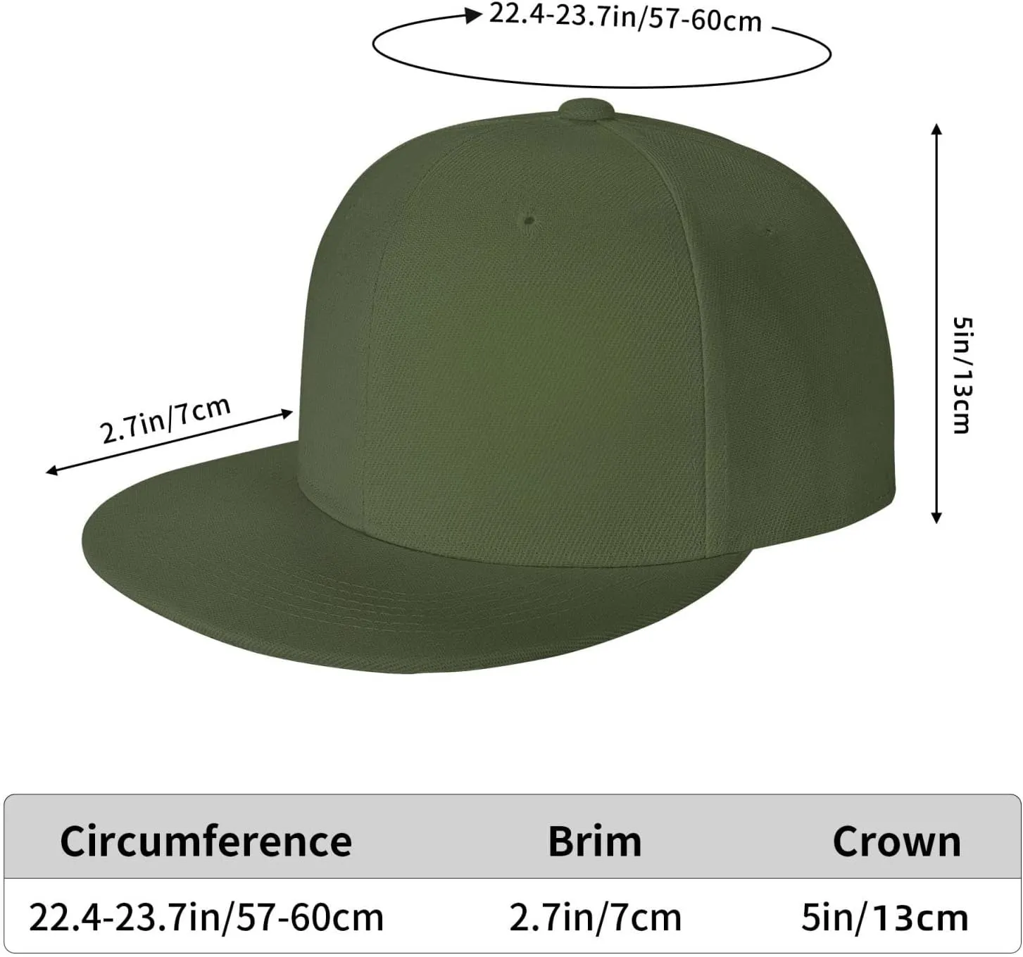 Snapback Hats for Men Women Custom Hat Flat Bill Baseball Cap Personalized Text Image Logo