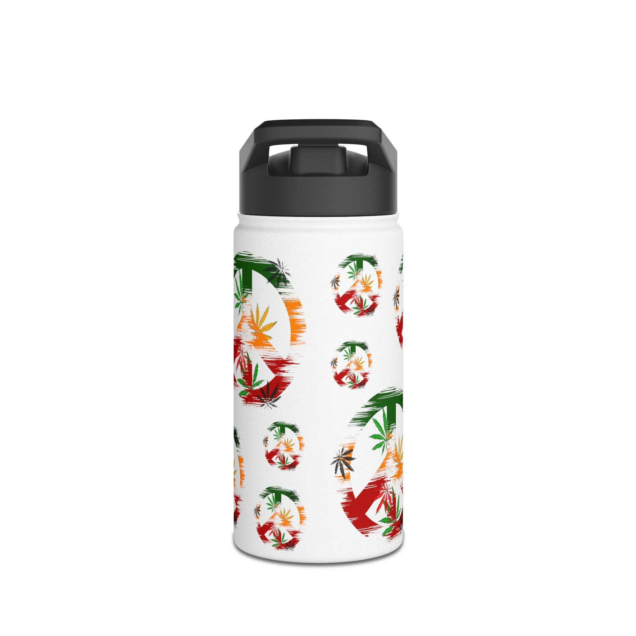 Stainless Steel Water Bottle, Standard Lid Water Bottle | Vibrant and Unique Drinkware for Peaceful Sipping