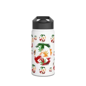 Stainless Steel Water Bottle, Standard Lid Water Bottle | Vibrant and Unique Drinkware for Peaceful Sipping