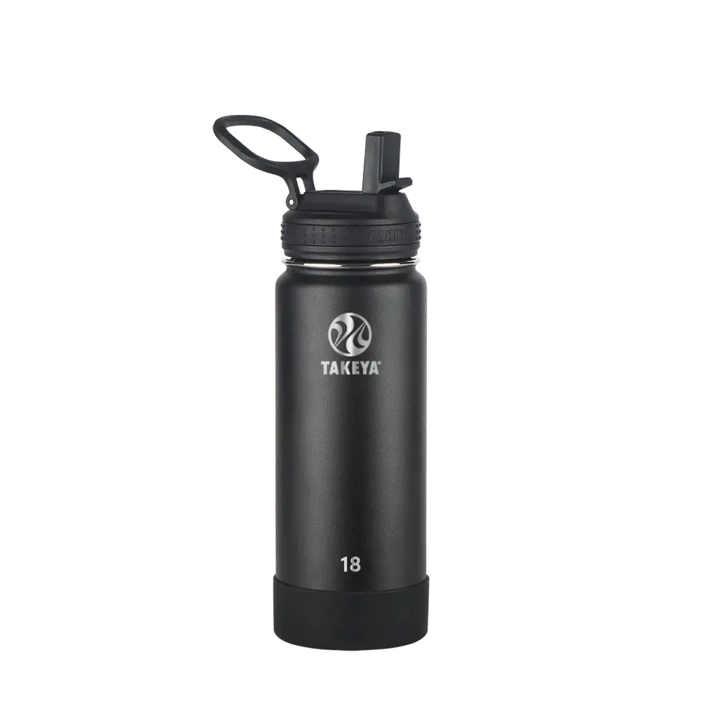 Takeya 18 oz Actives Water Bottle With Straw Lid