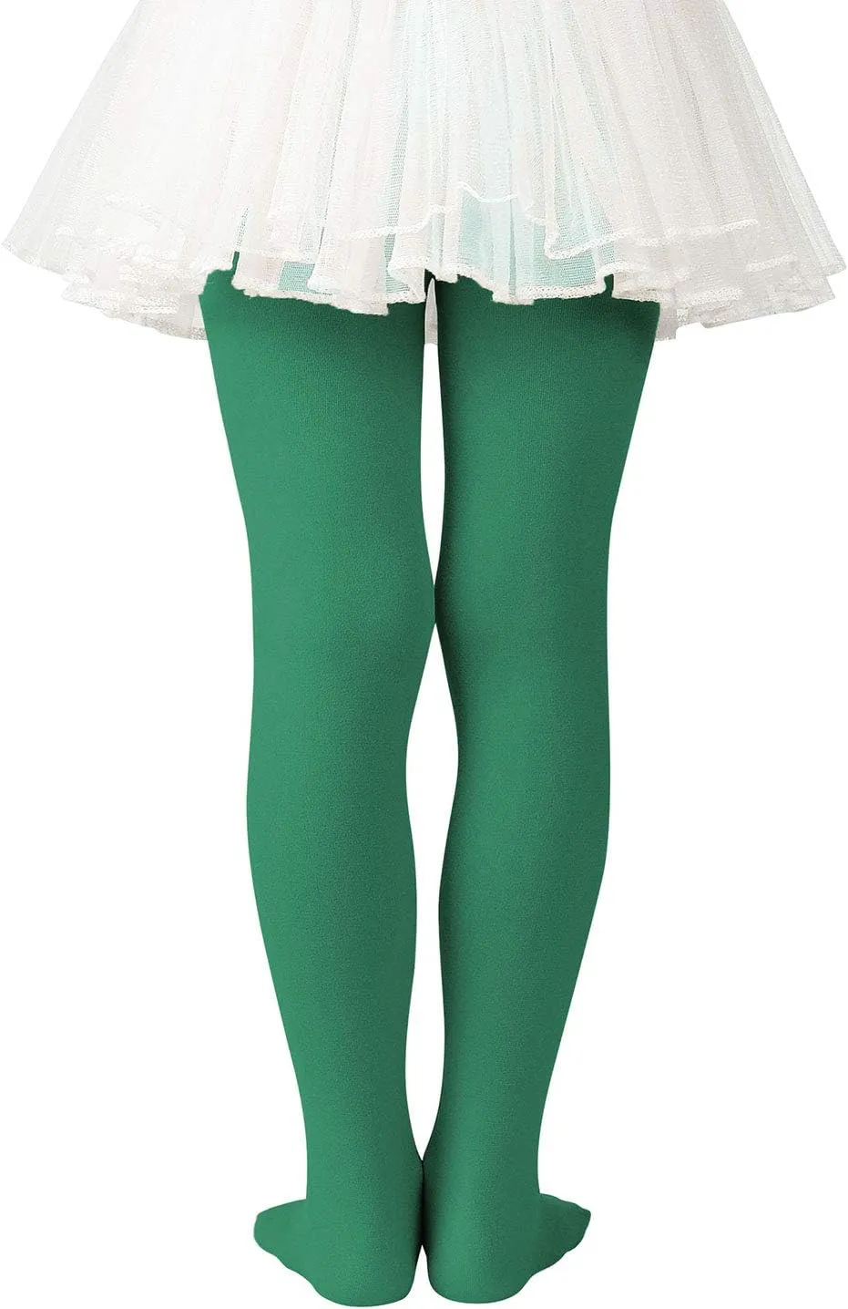 Zando Girls Stretchy Dance Tights Comfort Colorful Leggings Pants Elastic Ballet Footed Tights for Girls
