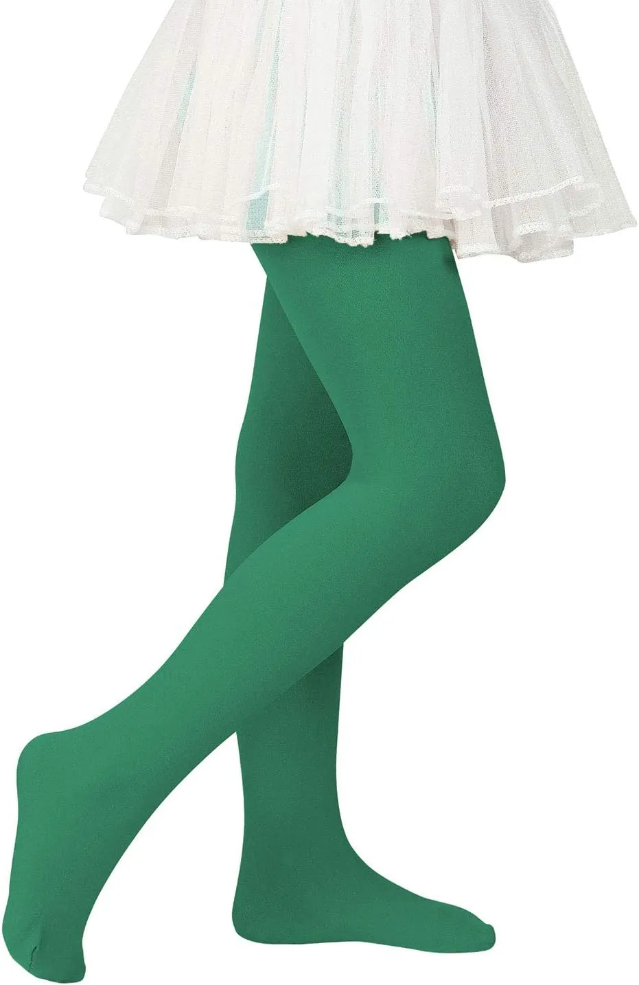 Zando Girls Stretchy Dance Tights Comfort Colorful Leggings Pants Elastic Ballet Footed Tights for Girls